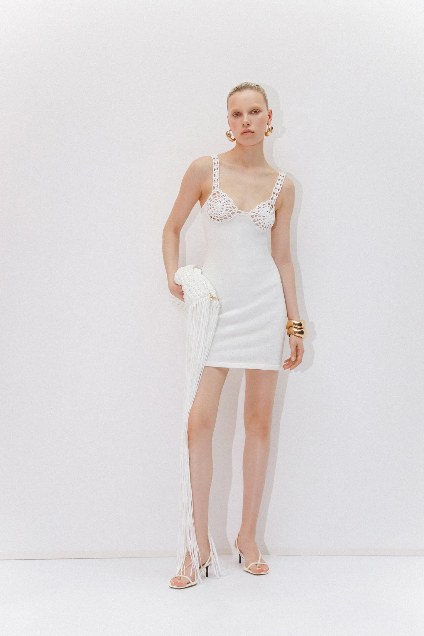 KNITWEAR DRESS  KATERINA KVIT
