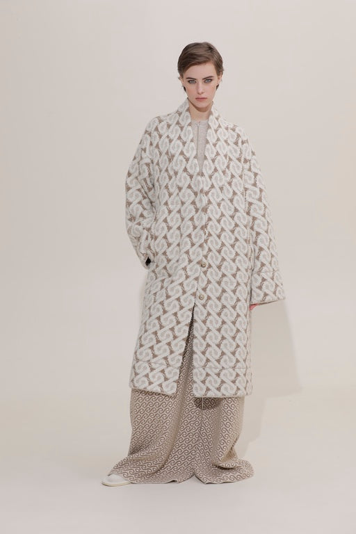 JACQUARD KNIT COAT 91LAB