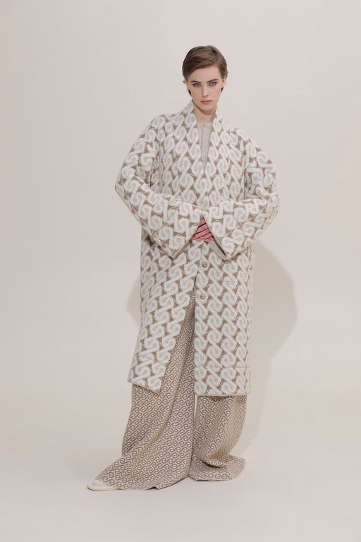 JACQUARD KNIT COAT 91LAB