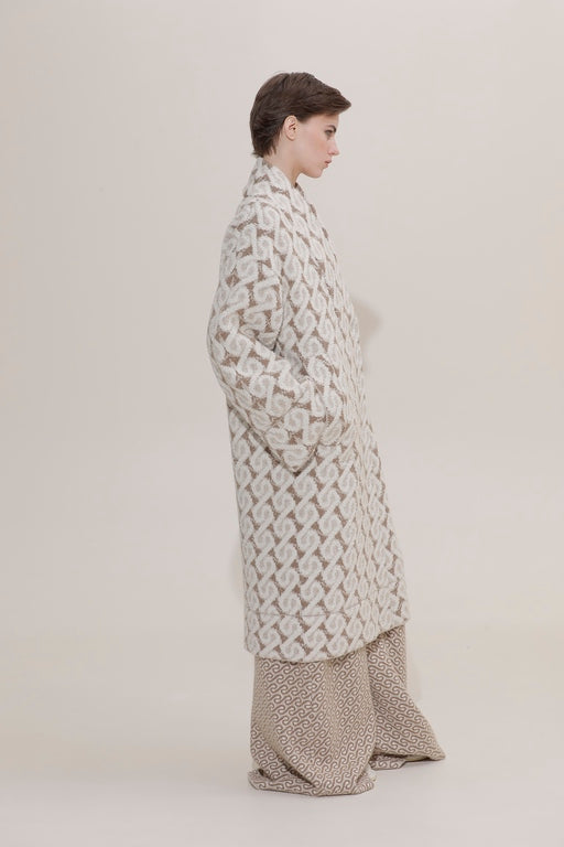 JACQUARD KNIT COAT 91LAB