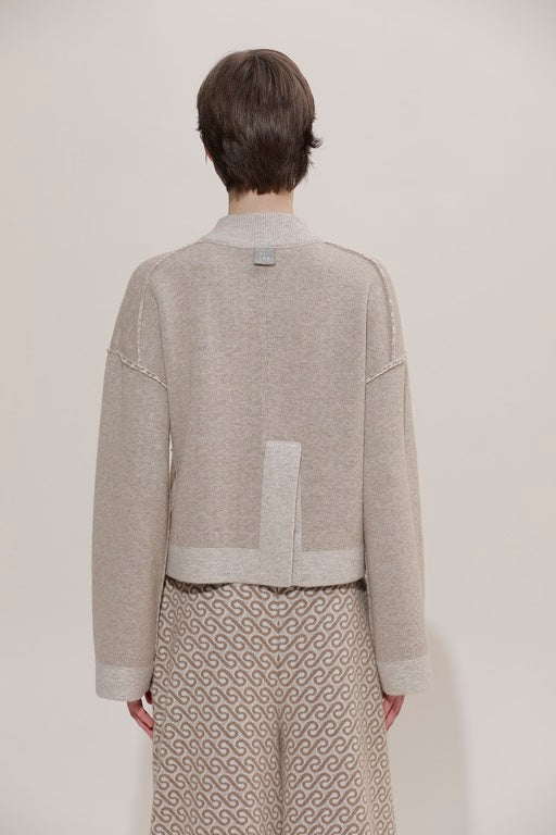 JACQUARD KNIT JACKET 91LAB