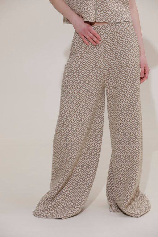 JACQUARD KNIT PANTS 91LAB