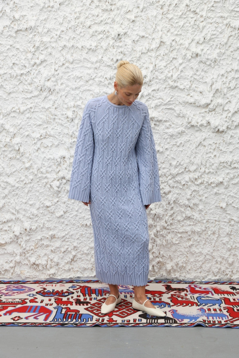 Knitted Dress With Long Sleeves 91LAB