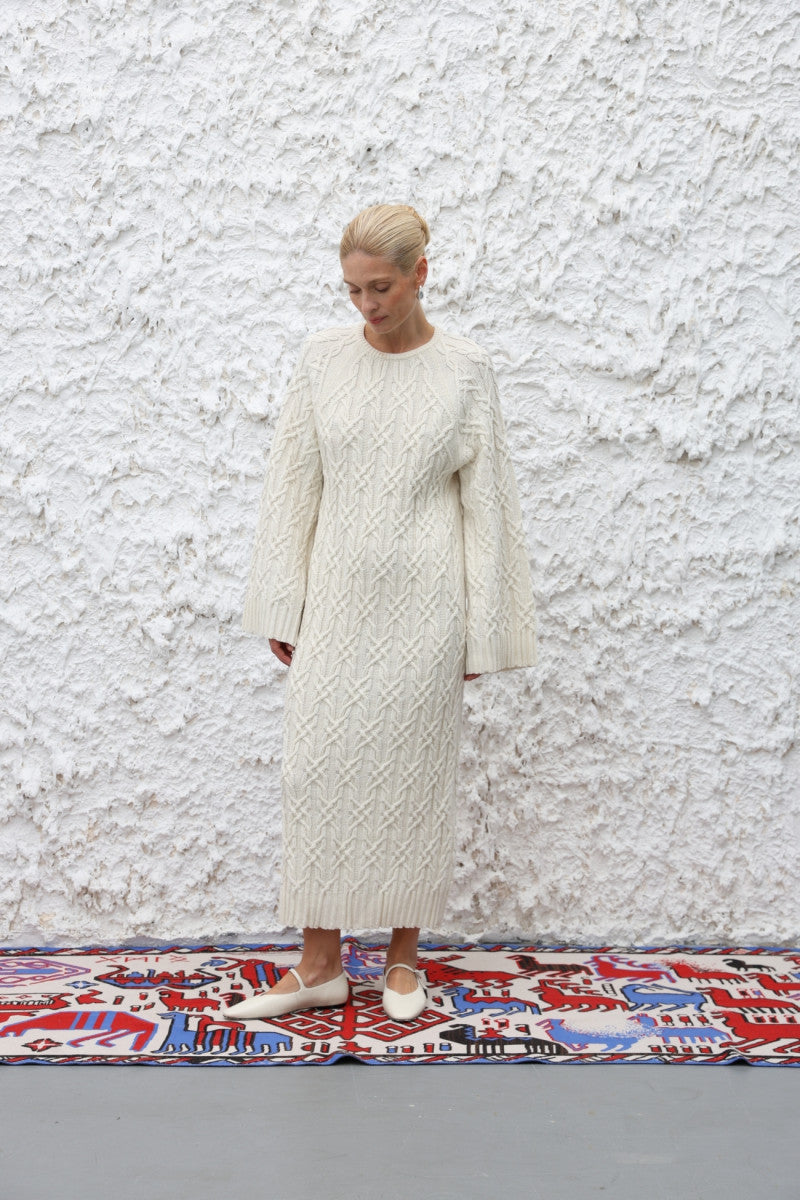 Knitted Dress With Long Sleeves 91LAB