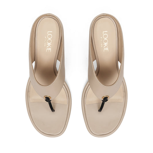 Lavin beige leather sandals LOOKIE ATELIER