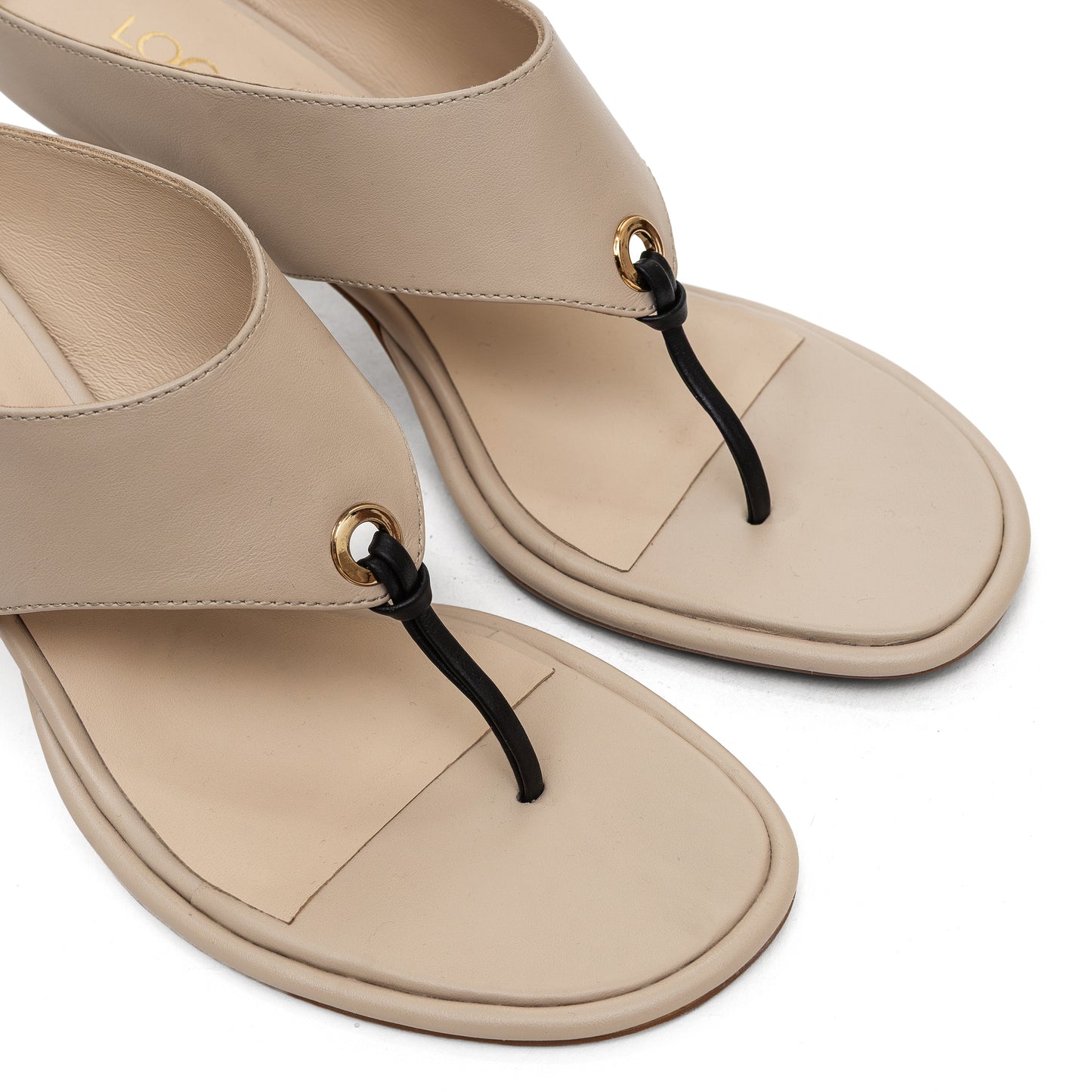 Lavin beige leather sandals LOOKIE ATELIER