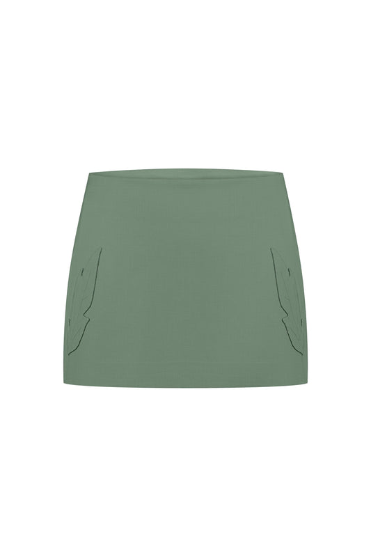 Merezhyvo mini skirt green PODYH