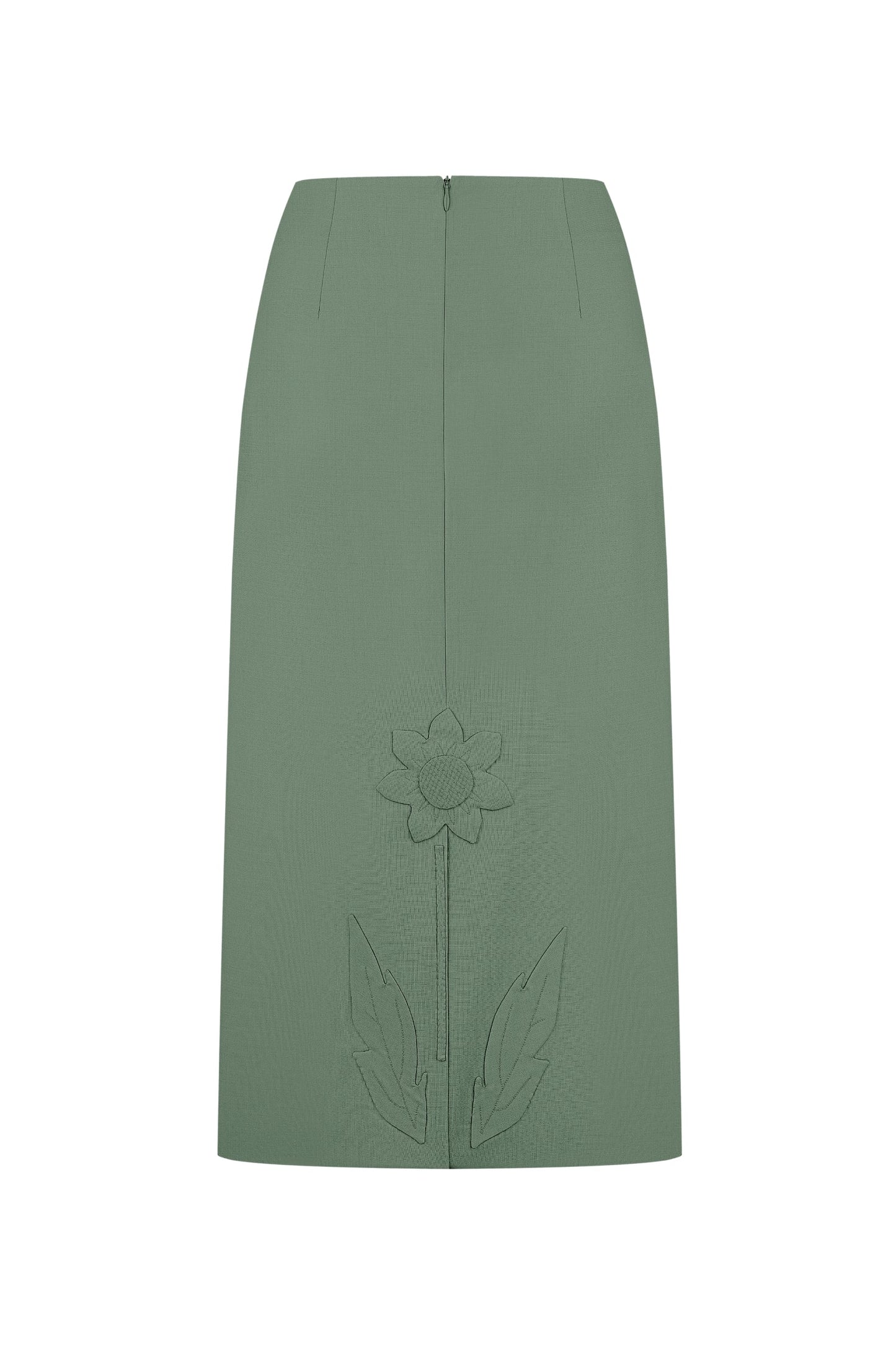 Merezhyvo midi skirt green PODYH