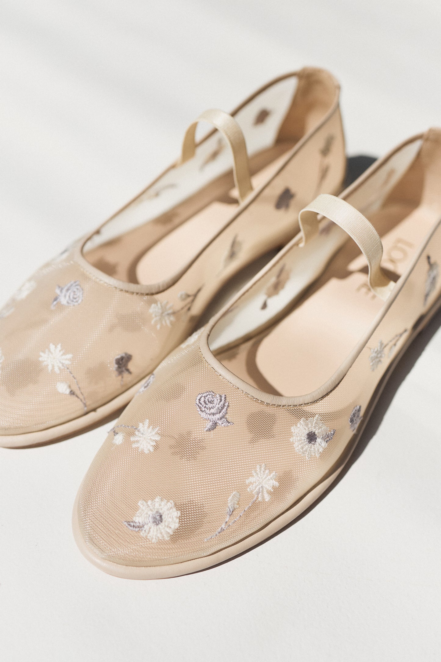 Mariyka Bloom ballet flats with embroidered wildflowers LOOKIE ATELIER