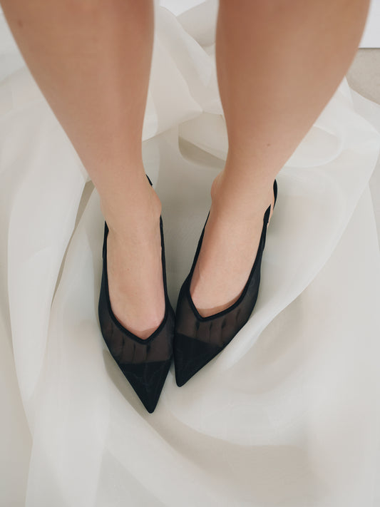 Mesh slingbacks Marlene LOOKIE ATELIER