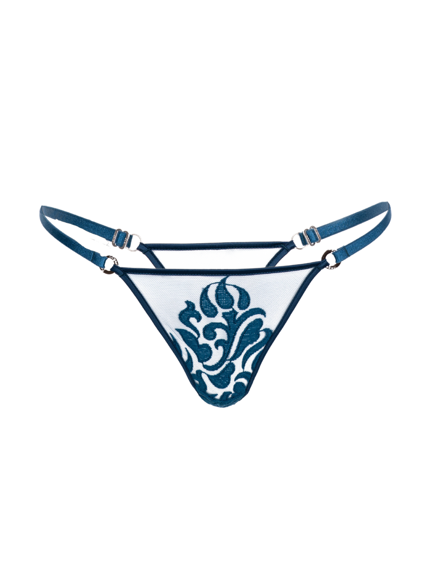 Movie blue Panties String FOX LINGERIE