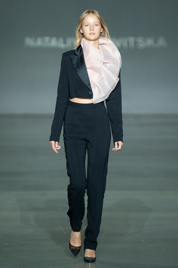Cropped smoking jacket NOVITSKA