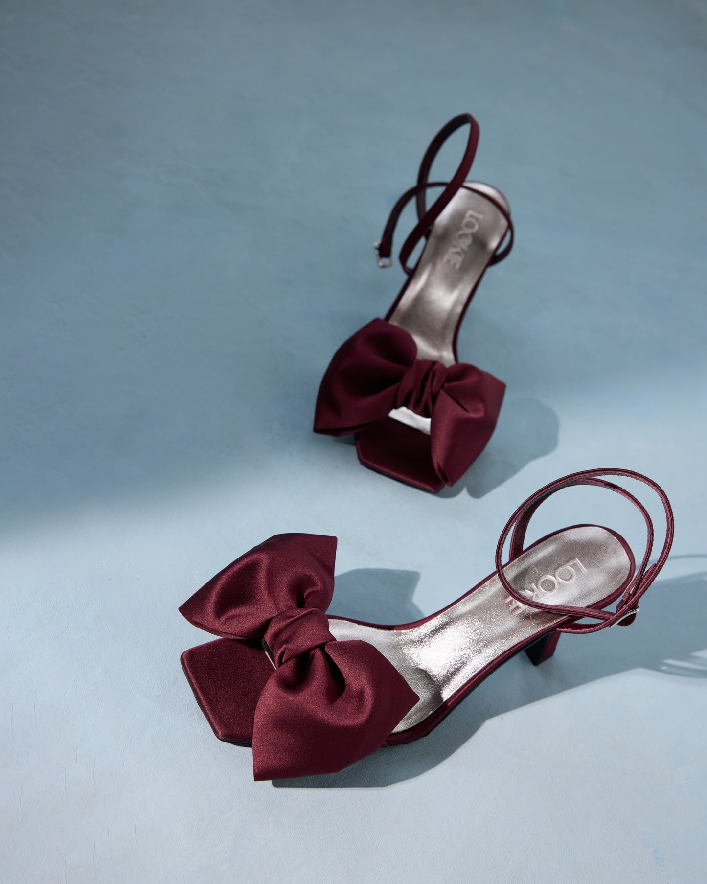 Nessa sandals with a satin bow LOOKIE ATELIER