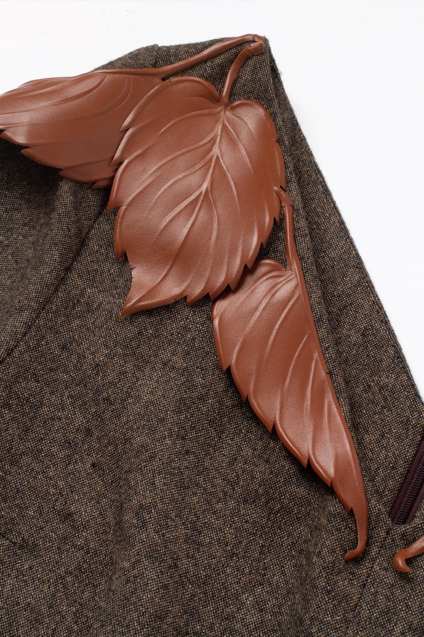 Panneau dress in rich brown PODYH