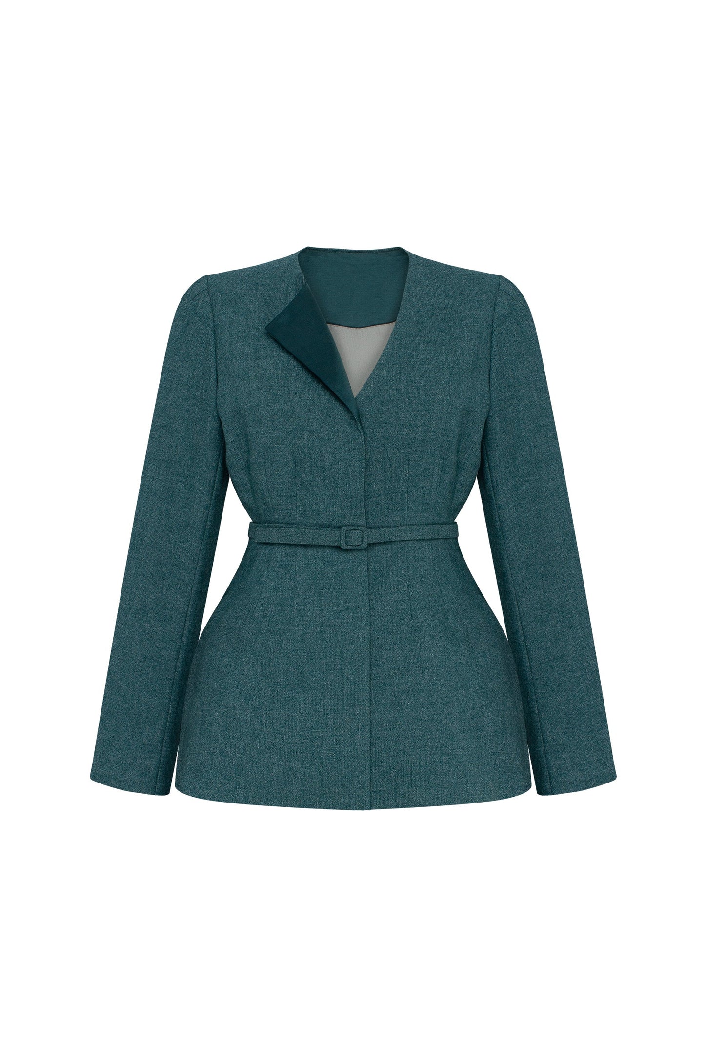 Secessia jacket in rich teal PODYH