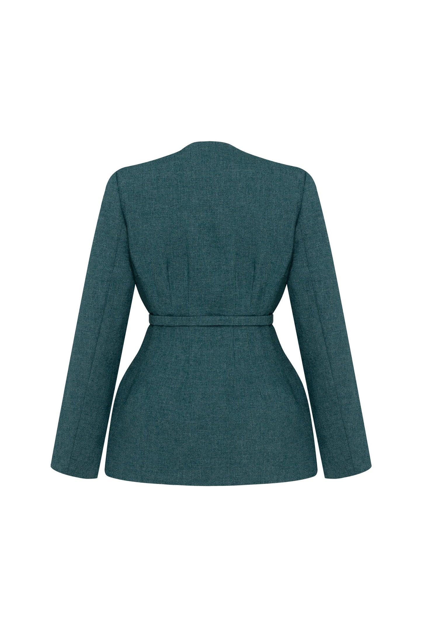 Secessia jacket in rich teal PODYH