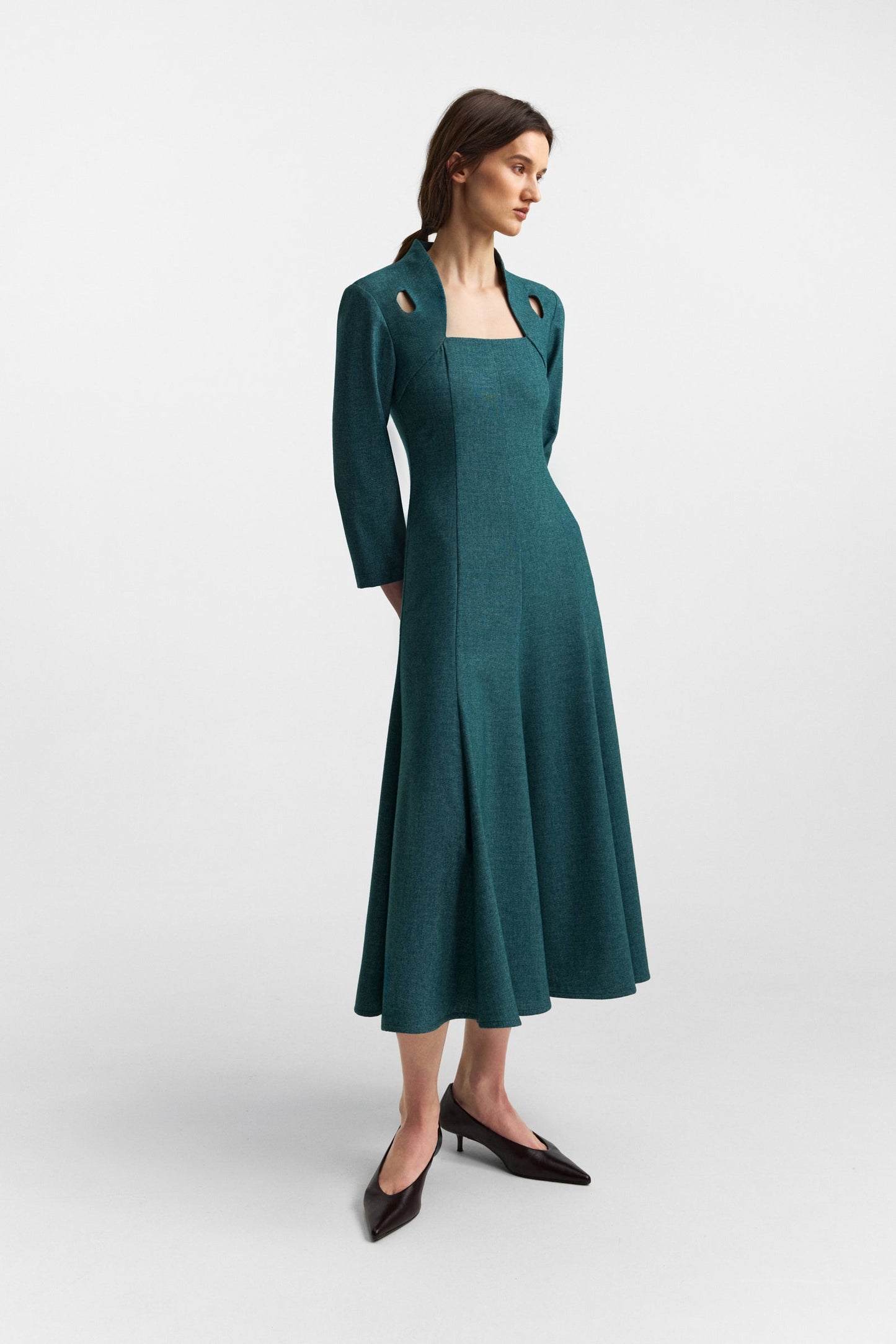 Edicule dress in rich teal PODYH