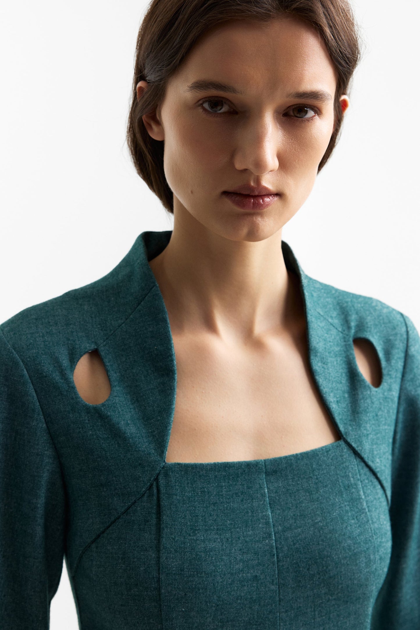 Edicule dress in rich teal PODYH