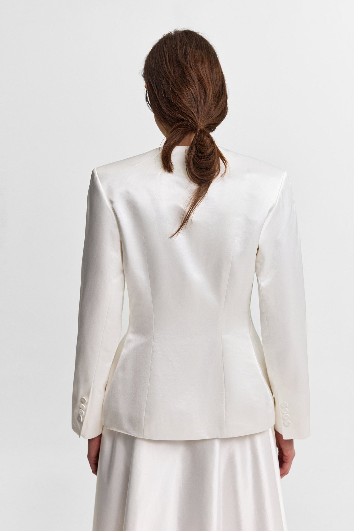 Iris jacket in cloud white PODYH