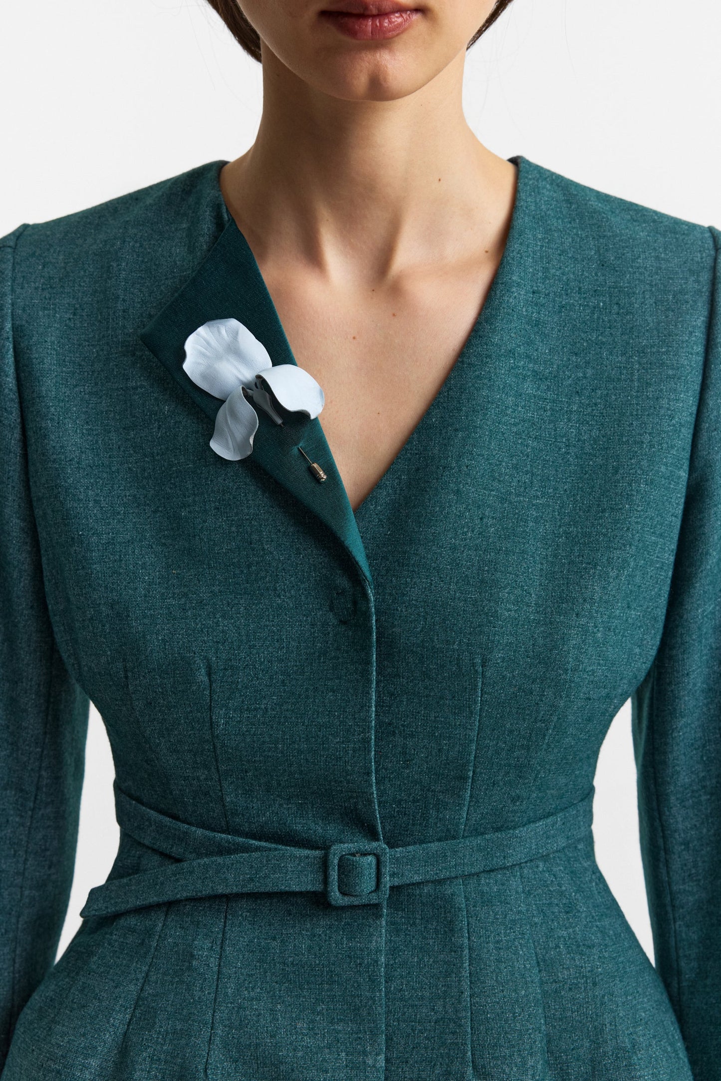 Secessia jacket in rich teal PODYH