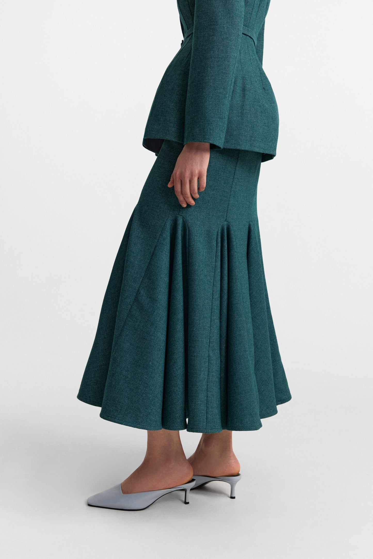 Secessia skirt in rich teal PODYH