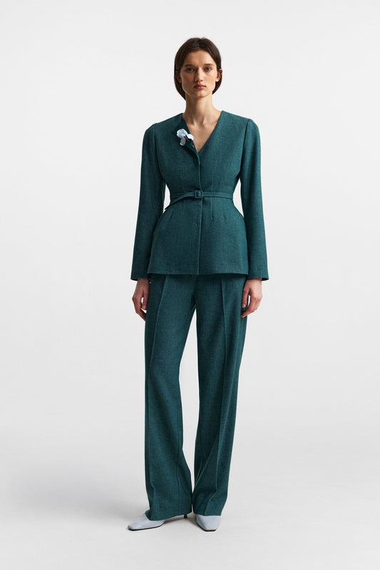 Secessia pants in rich teal PODYH
