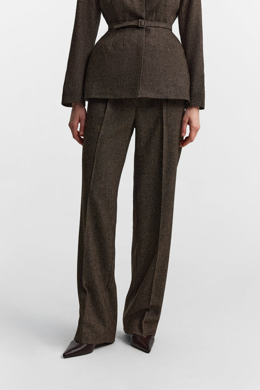 Secessia pants in rich brown PODYH