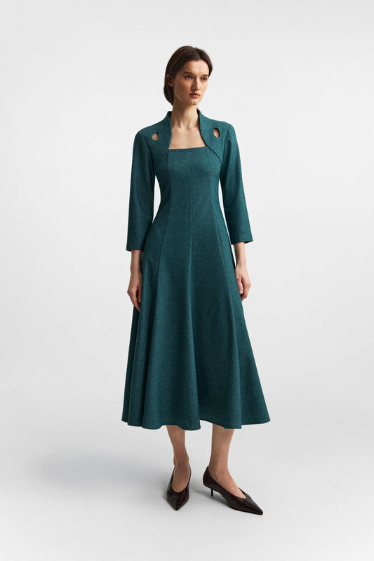 Edicule dress in rich teal PODYH
