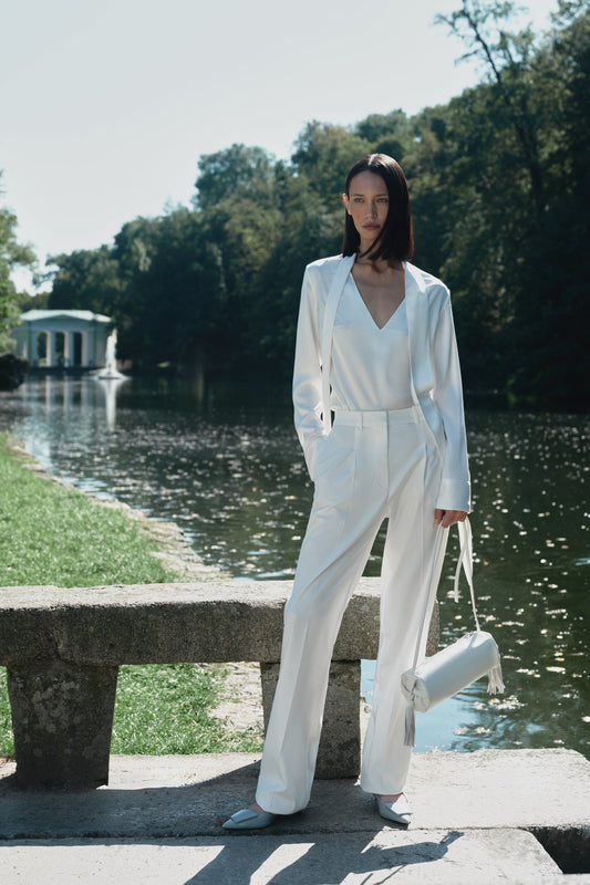 Kemer pants meringue white PODYH