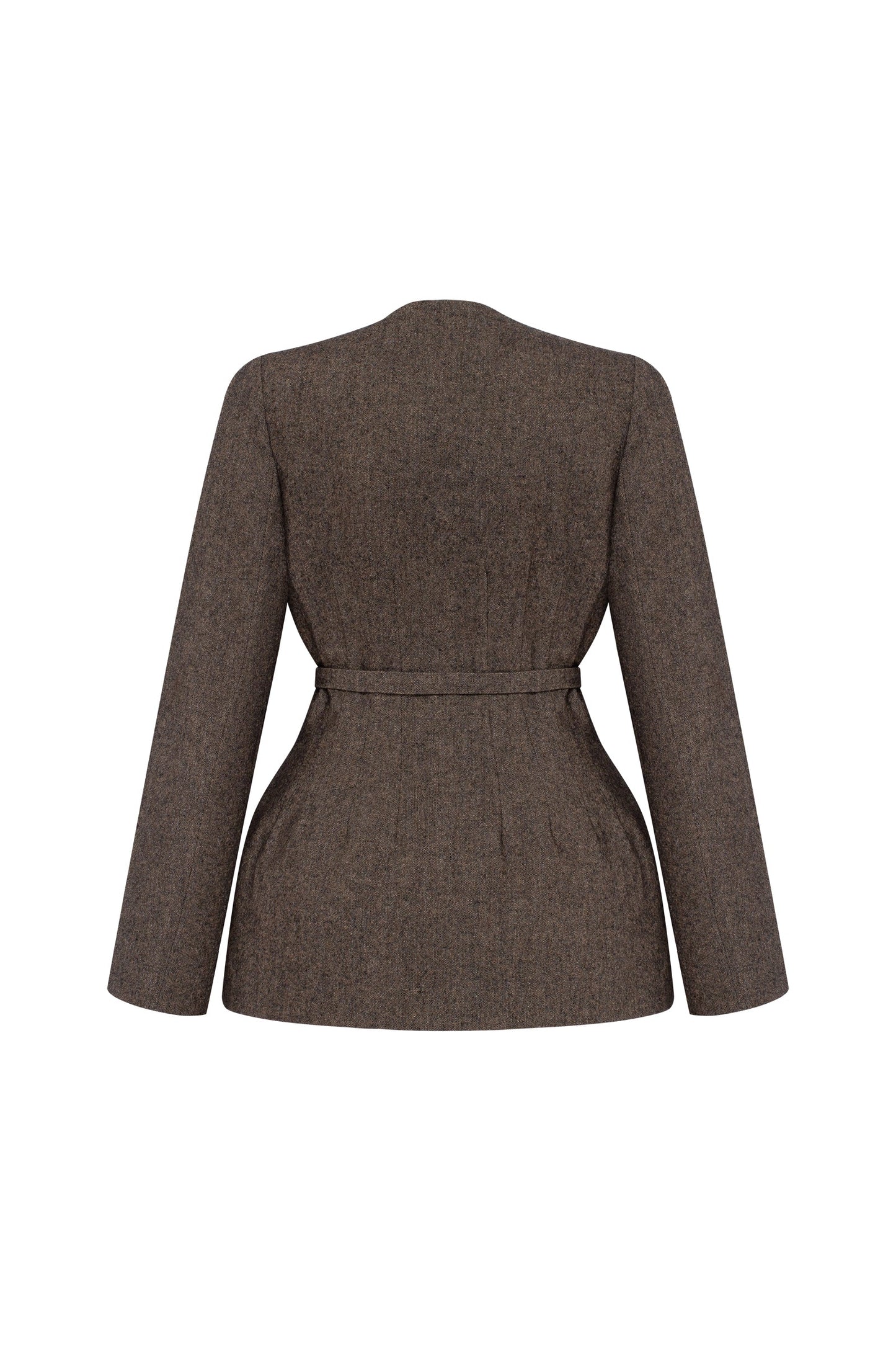 Secessia jacket in rich brown PODYH