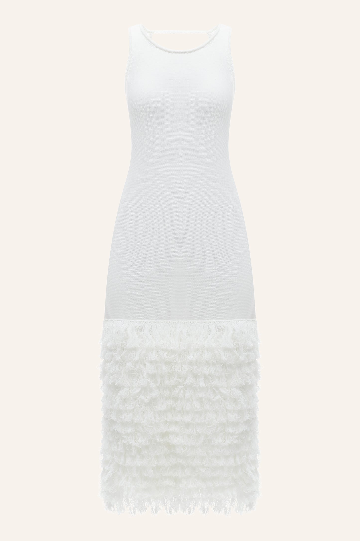 KNITTED DRESS KATERINA KVIT