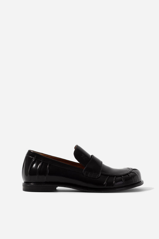 Seleste black leather loafers KACHOROVSKA