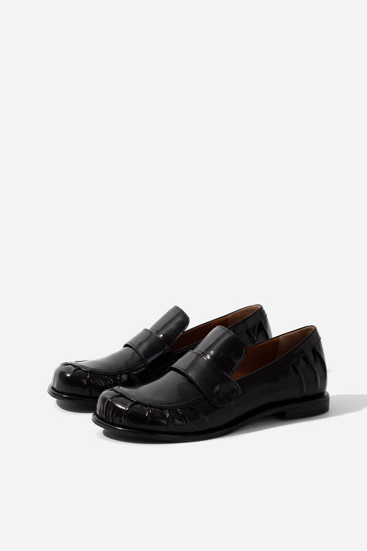 Seleste black leather loafers KACHOROVSKA