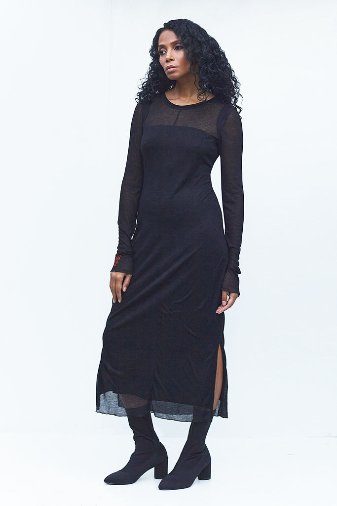 Semi transparent Dress with the stamp G2A