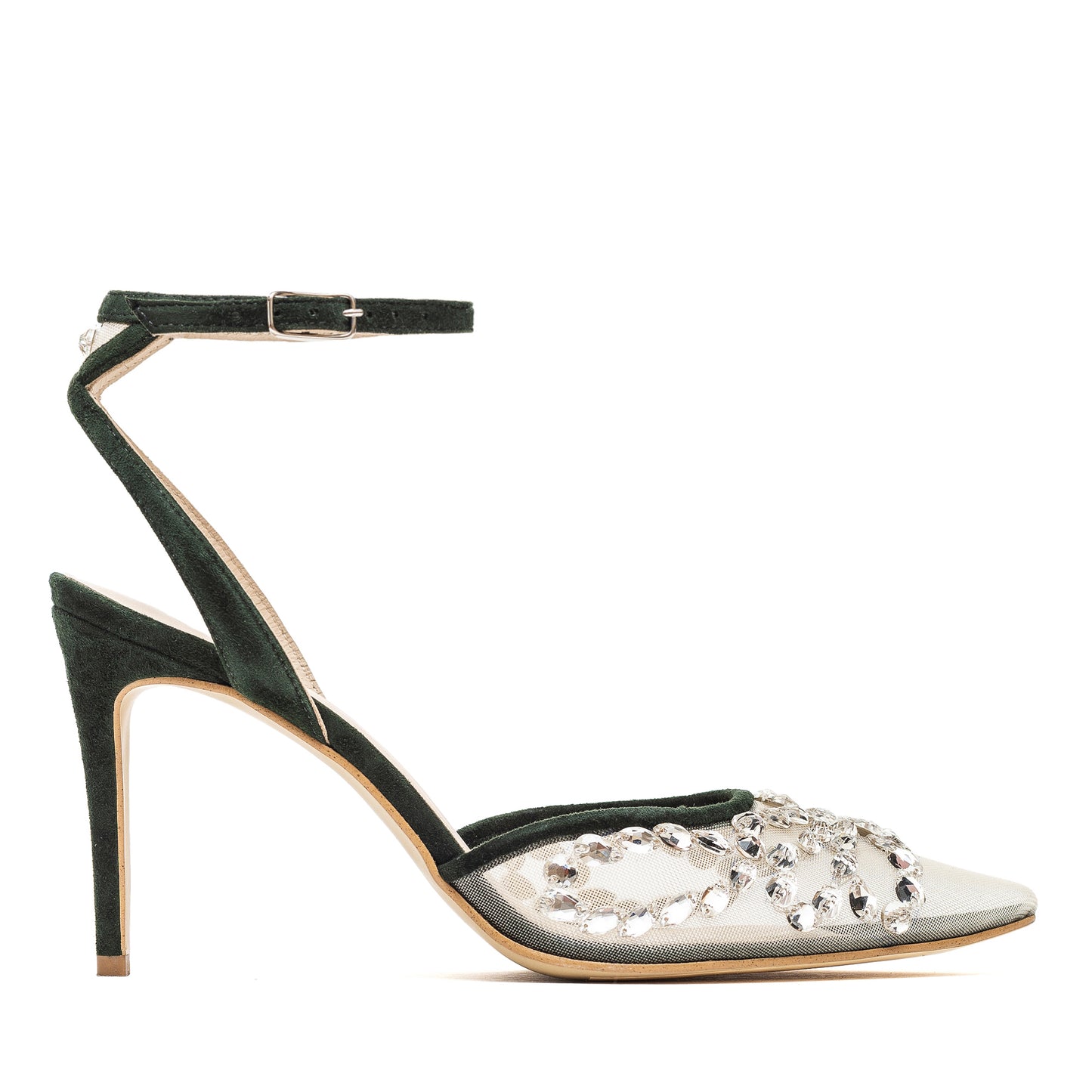 Silvia sandals with crystal embroidery LOOKIE ATELIER