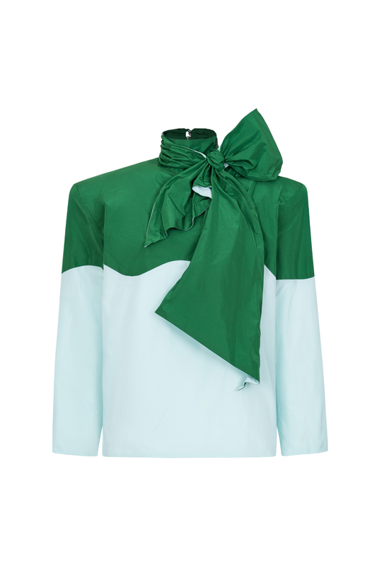 TOP #14 — Blouse with Voluminous Shoulders GUDU