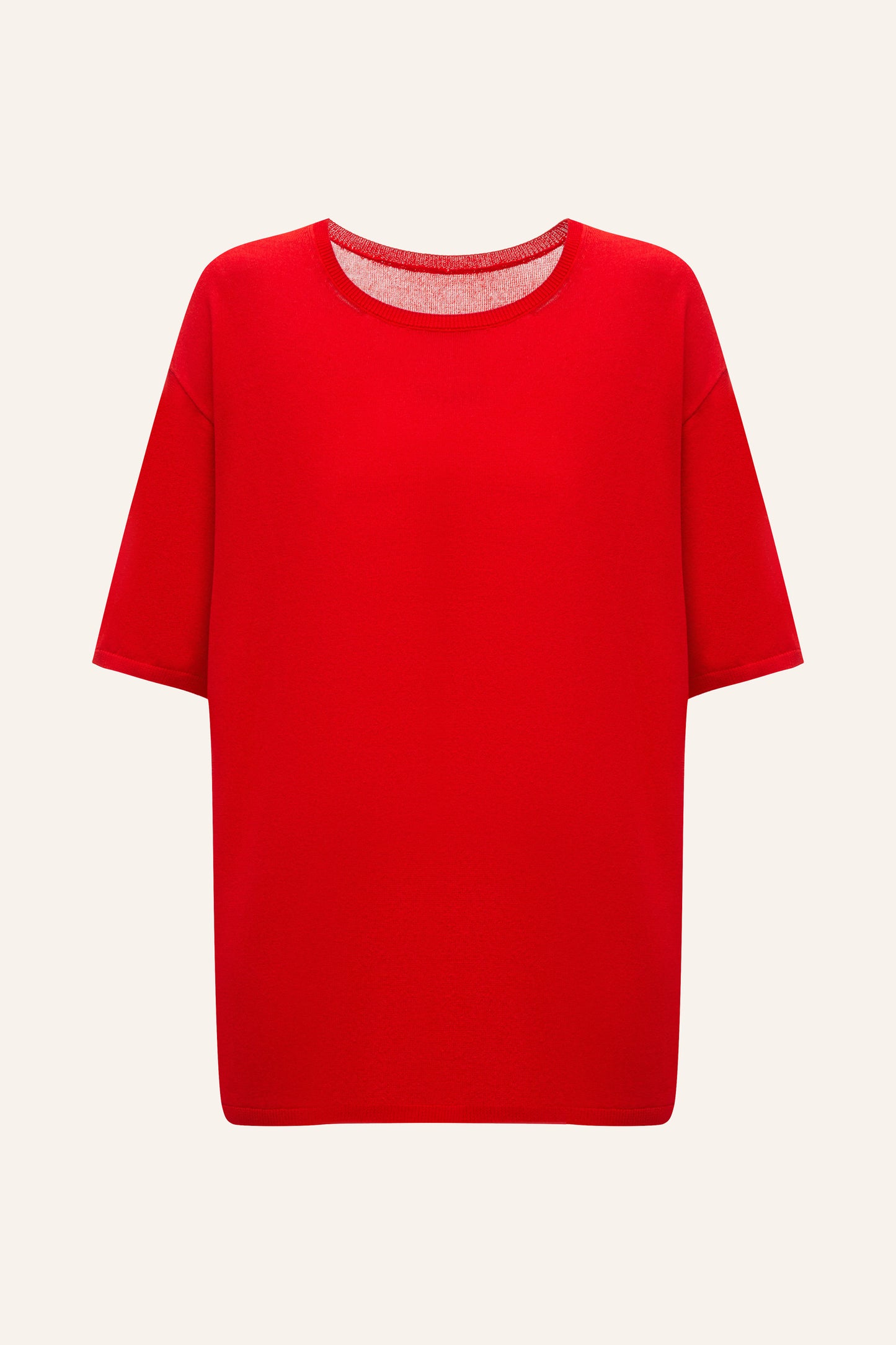 KNITTED T-SHIRT KATERINA KVIT