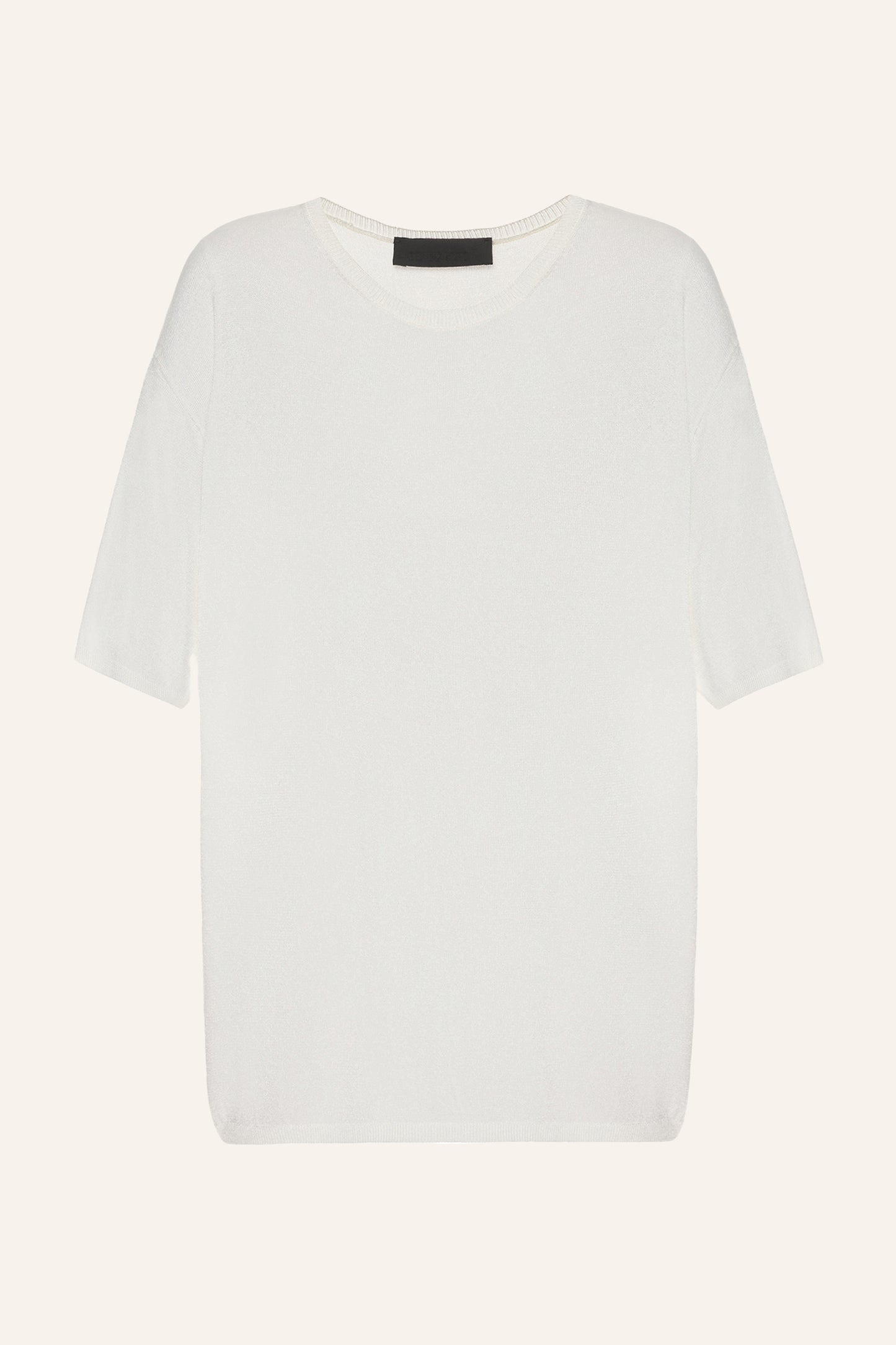 KNITTED T-SHIRT KATERINA KVIT