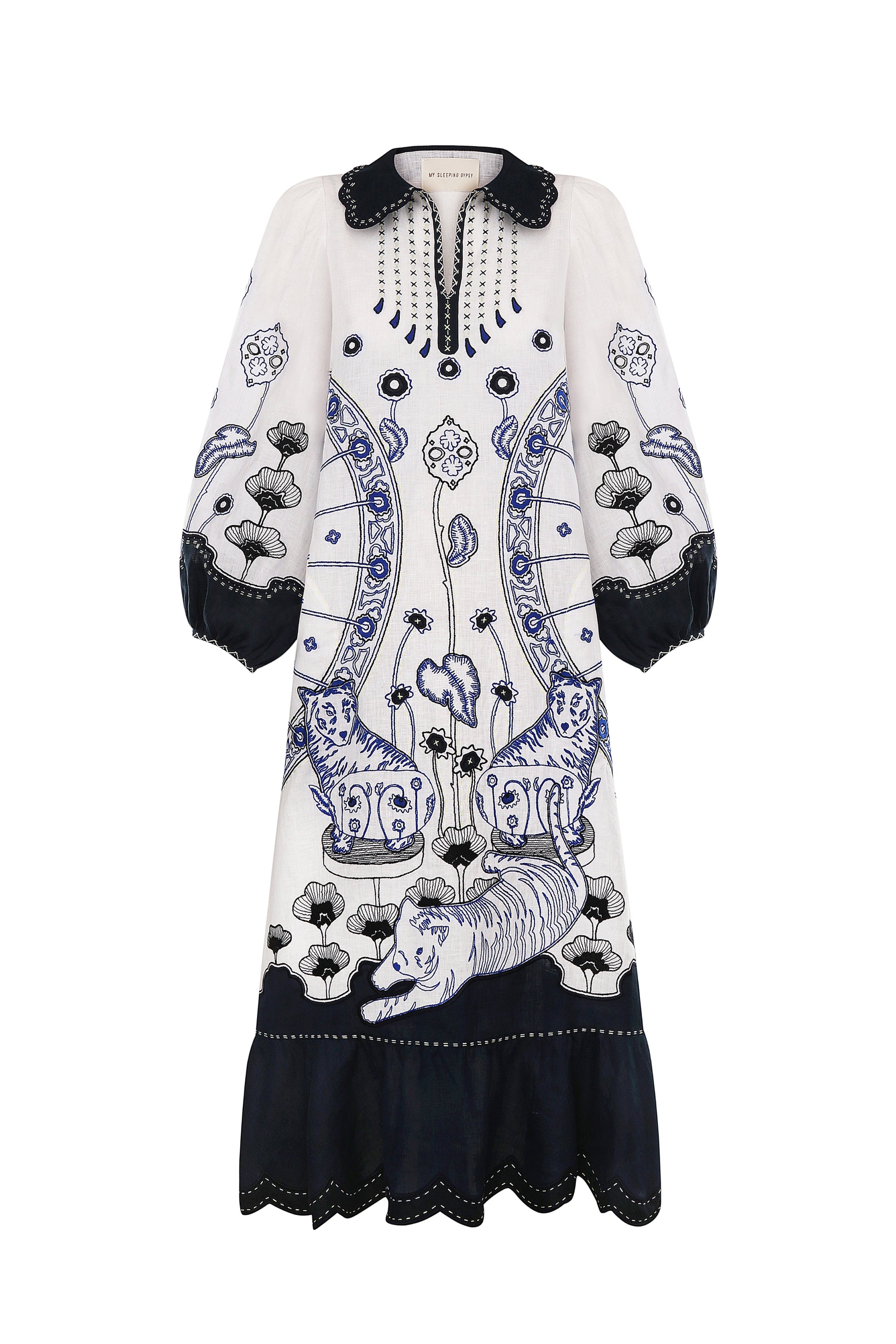 tiger midi dress Josie Tiger Print Midi Dress