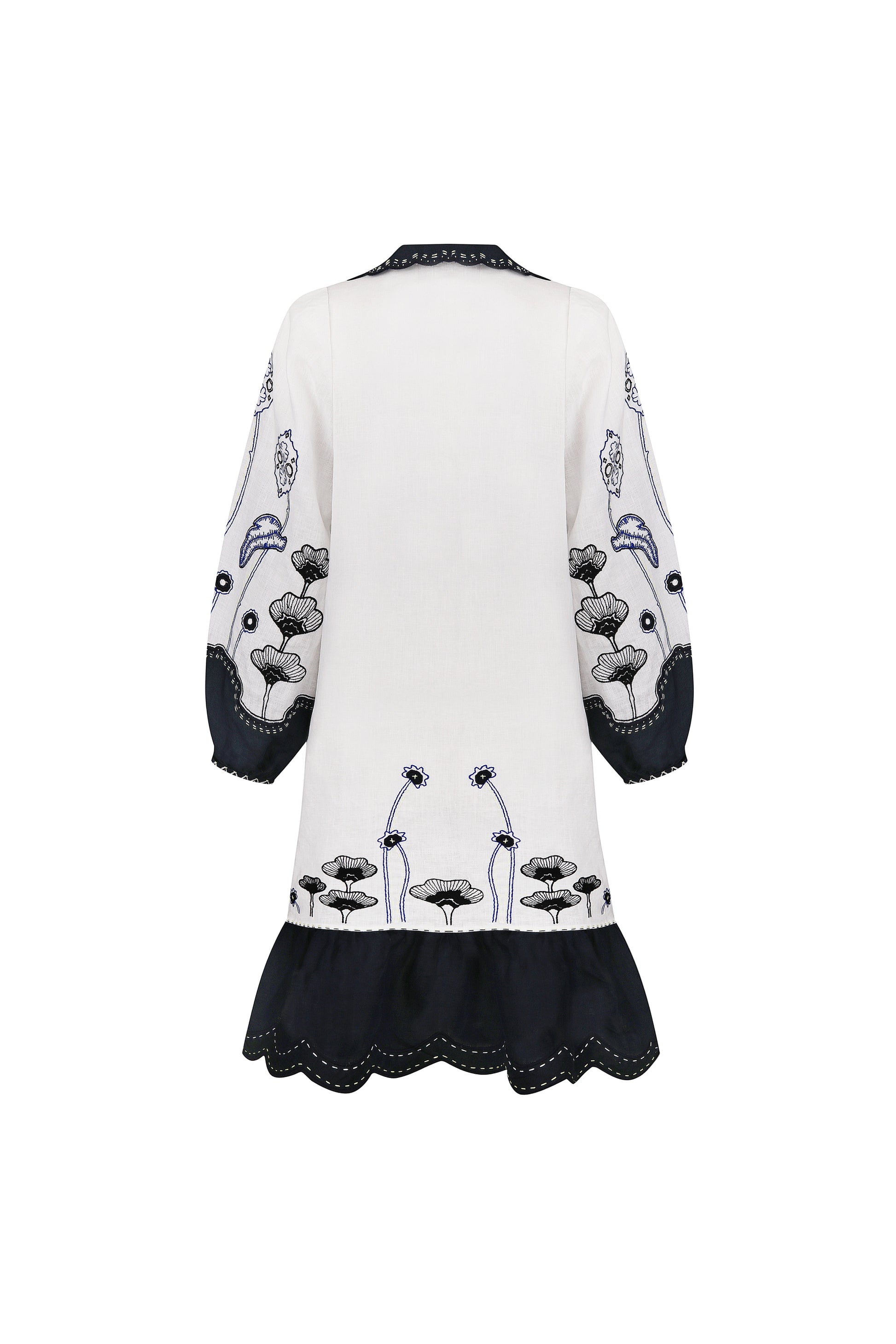 BURNING TIGER SHORT DRESS MY SLEEPING GYPSY XS / White
