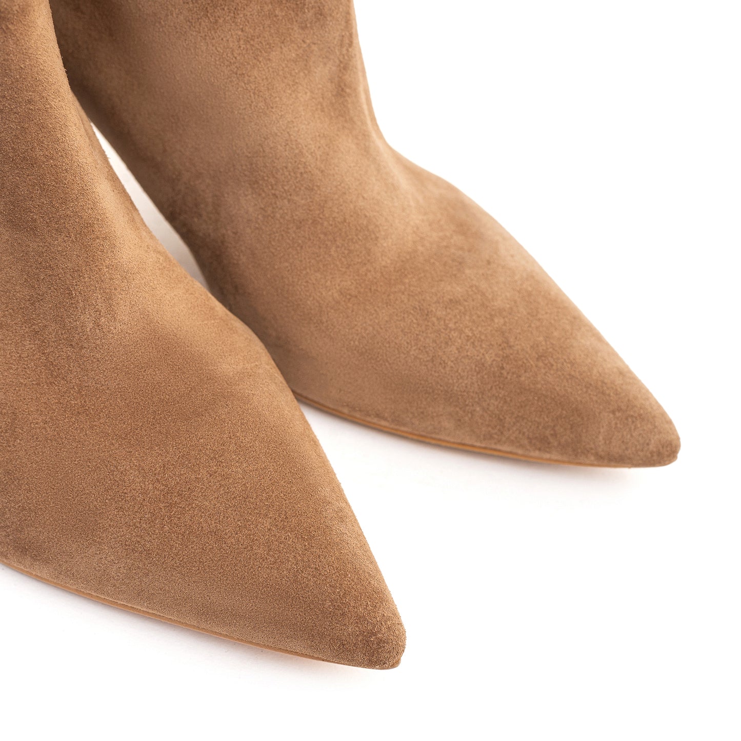 Tracy Long mokko suede thigh-high boots LOOKIE ATELIER