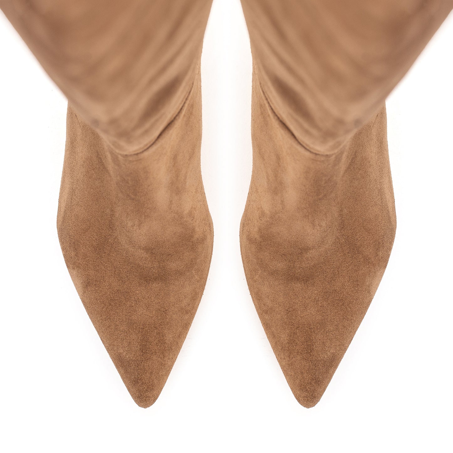 Tracy Long mokko suede thigh-high boots LOOKIE ATELIER