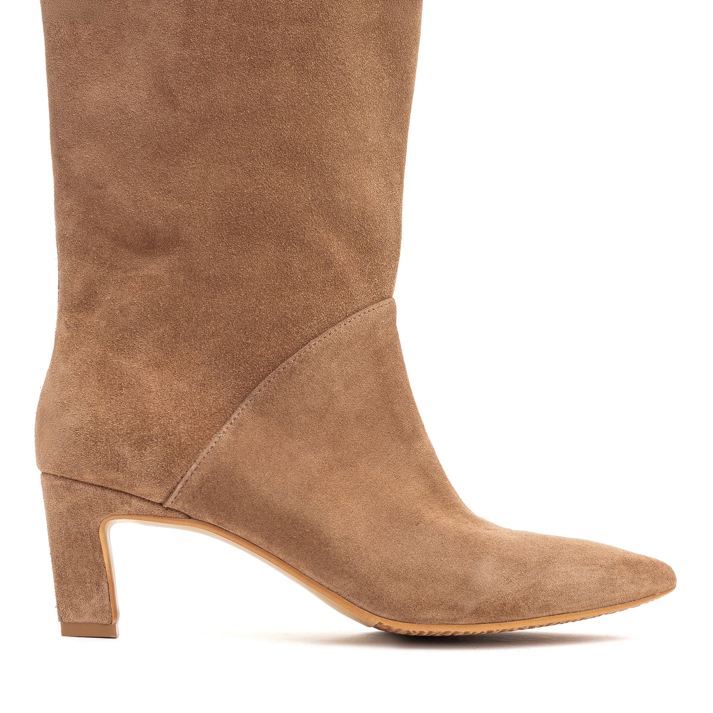 Tracy Long mokko suede thigh-high boots LOOKIE ATELIER