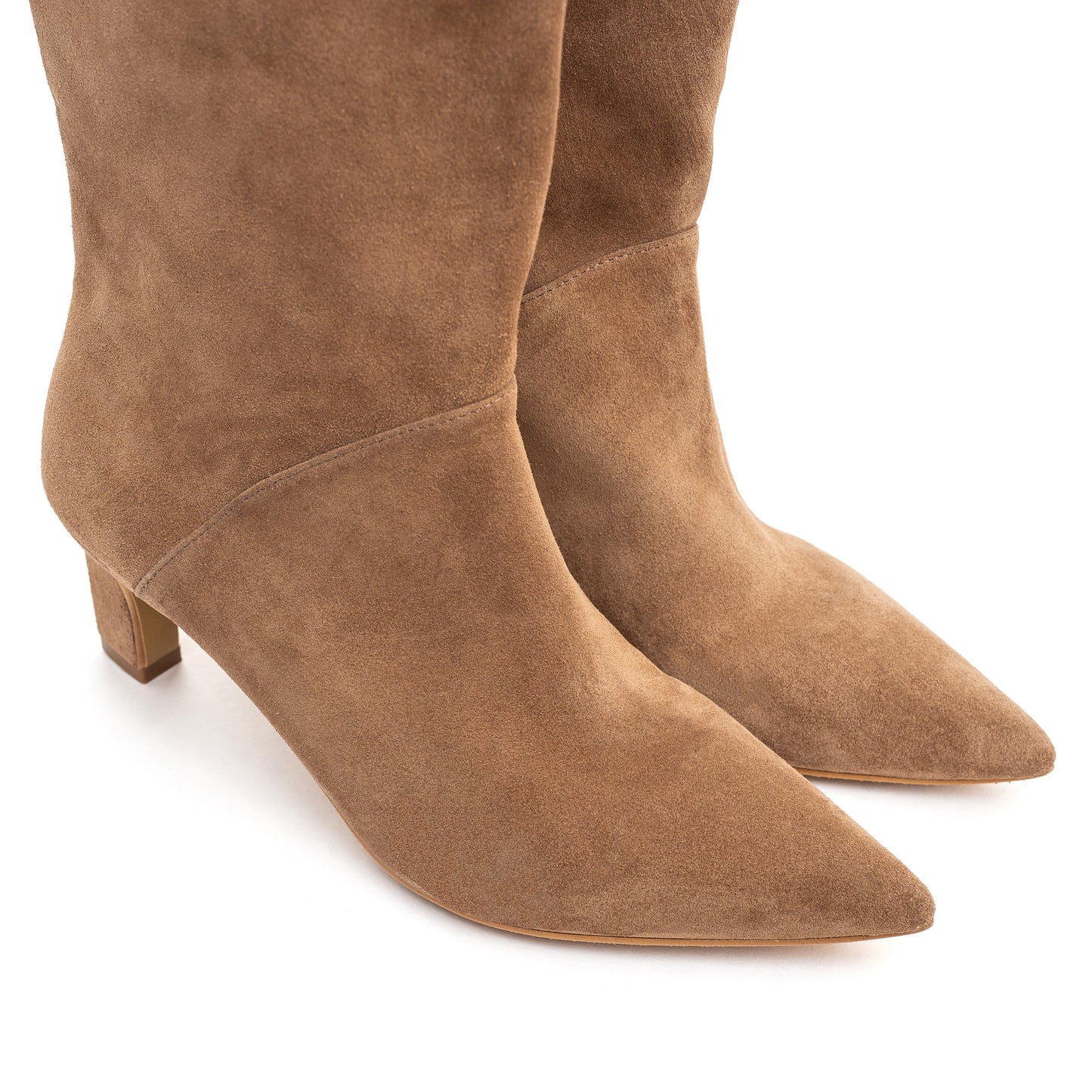 Tracy Long mokko suede thigh-high boots LOOKIE ATELIER