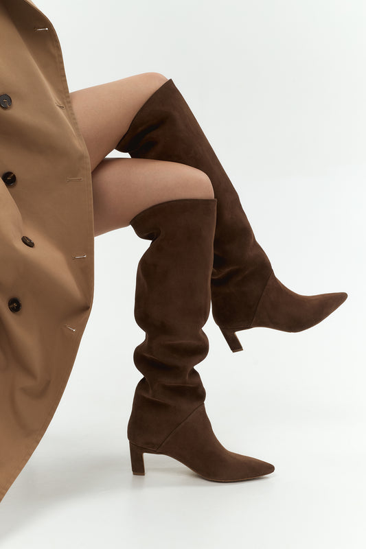 Tracy straight boots without zipper LOOKIE ATELIER