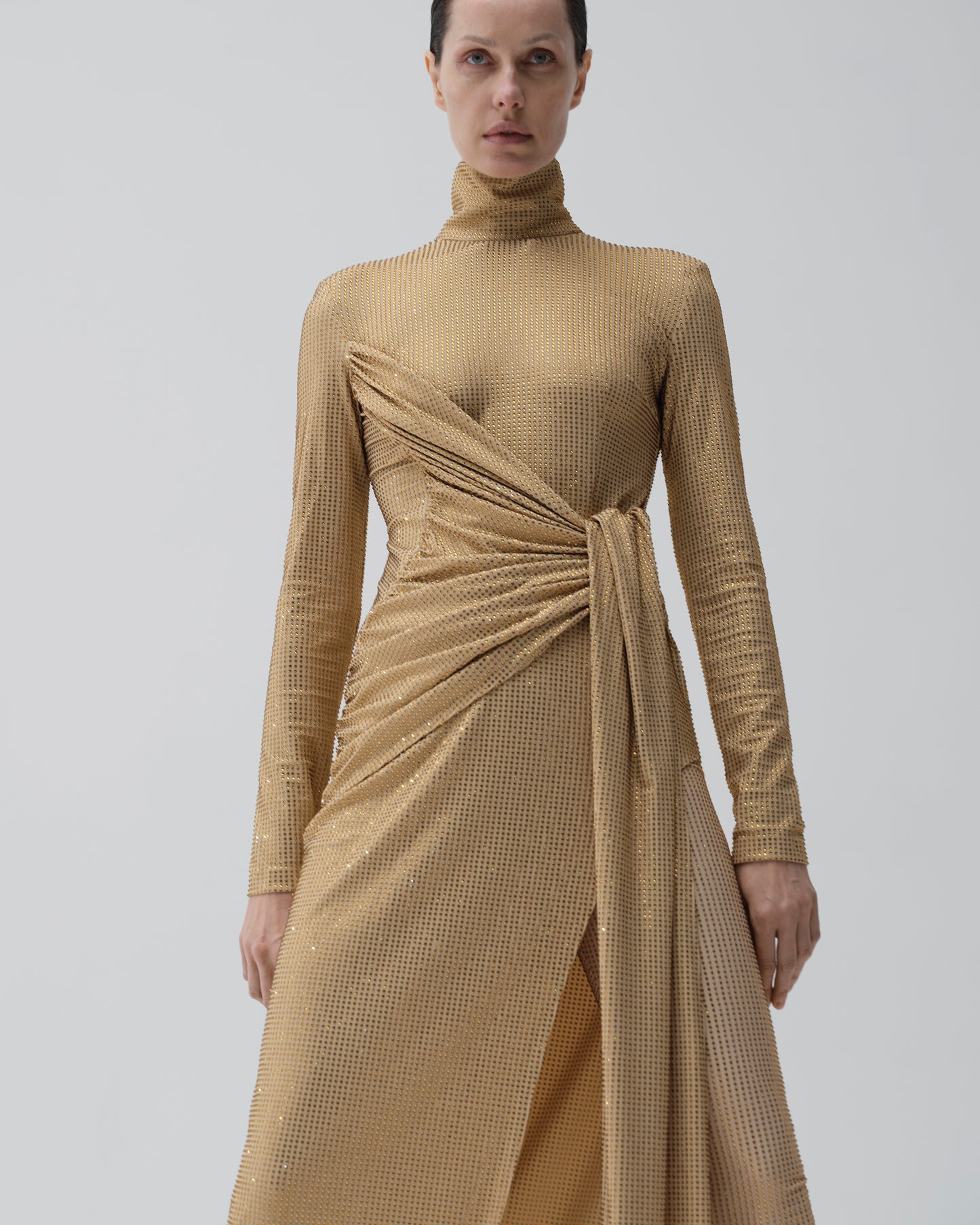 Maxi Dress With Draping at the Waist GASANOVA