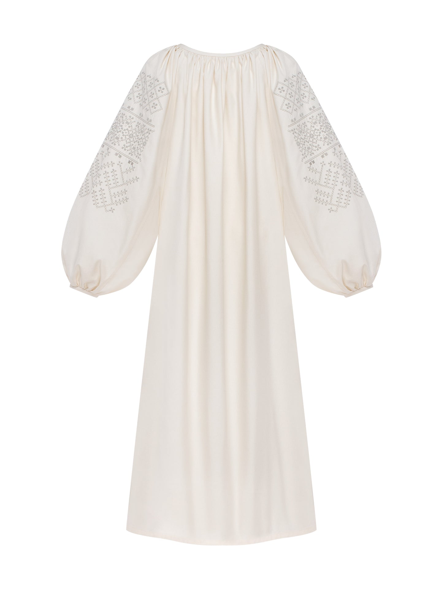 Milk embroidered dress Velina ETNODIM