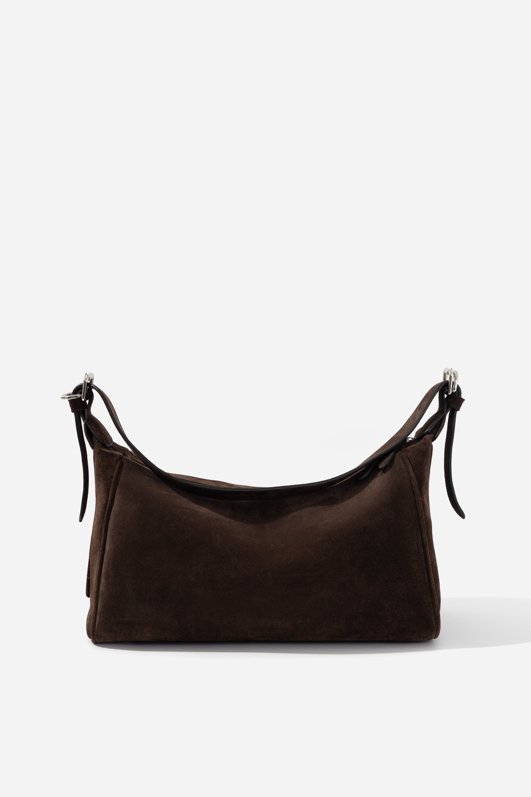 YANA BAG 37 brown suede bag KACHOROVSKA, side profile view