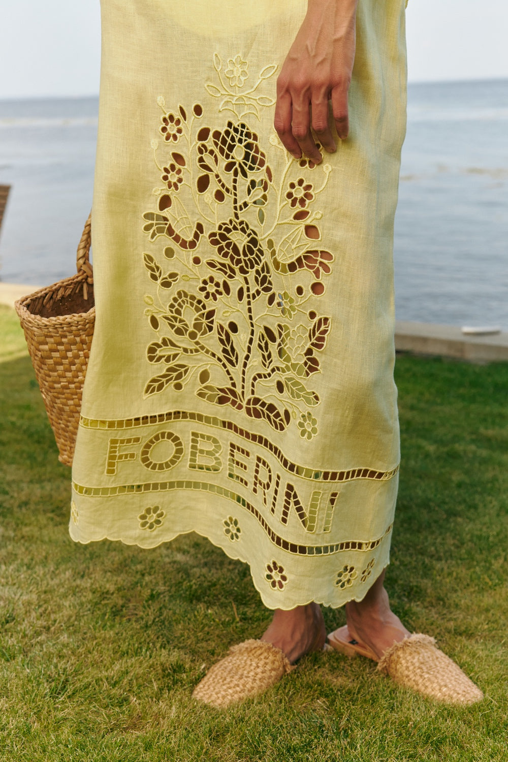 "Tree of love" yellow skirt FOBERINI