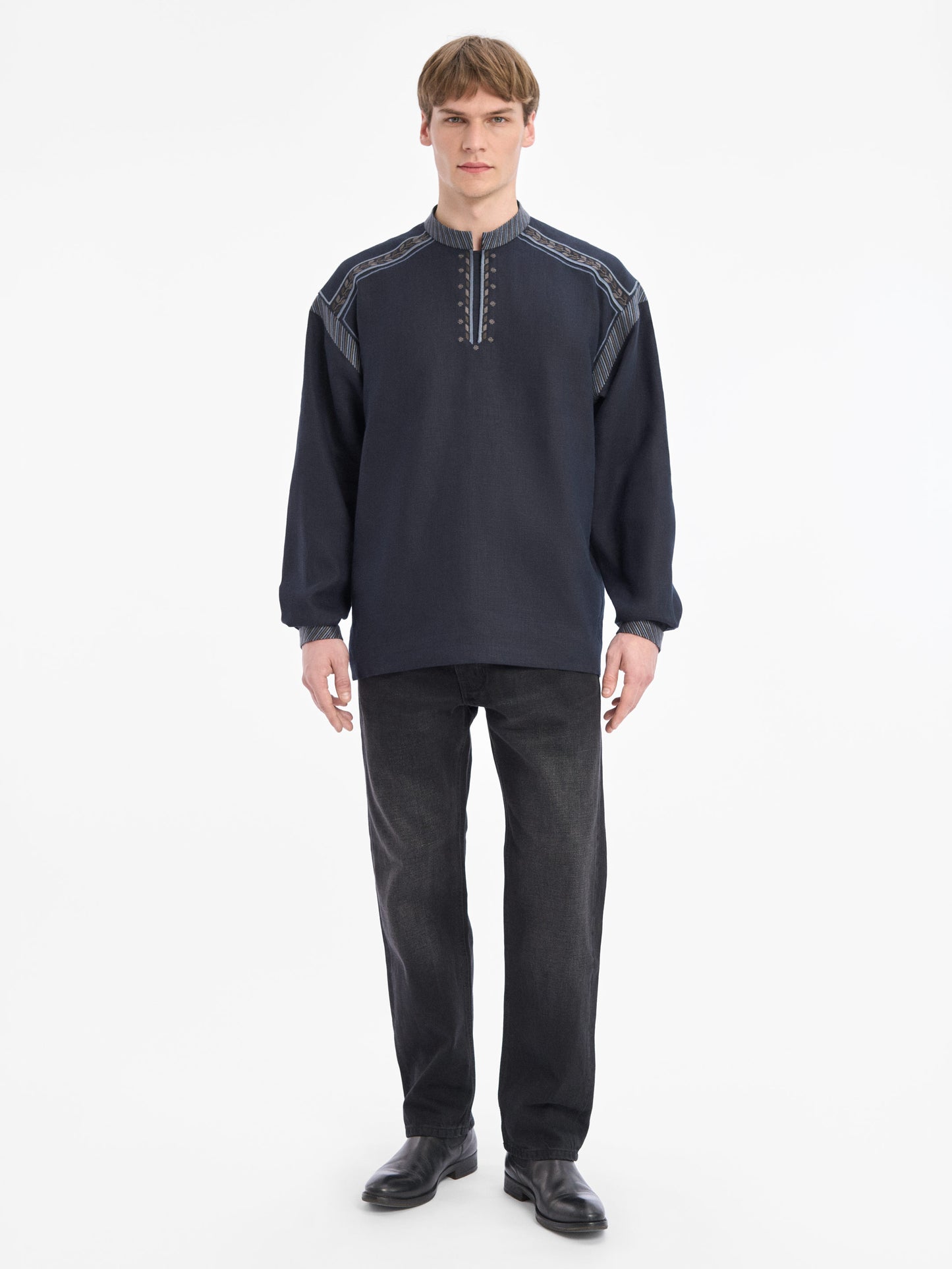 Burevii Deep Navy Shirt ETNODIM